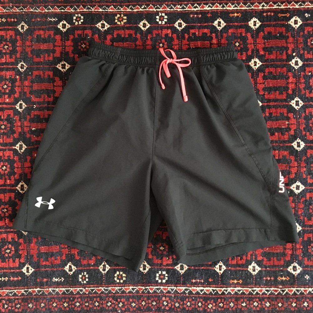 Under Armour Black Shorts, 7” Inseam, Size S